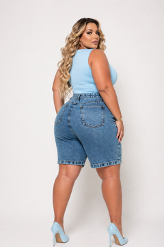 Bermuda Plus Size Femina com Mom Clara Jeans Feminino