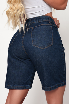 Short Jorts Mom Jeans Feminino Sem Lycra 100% Algodão